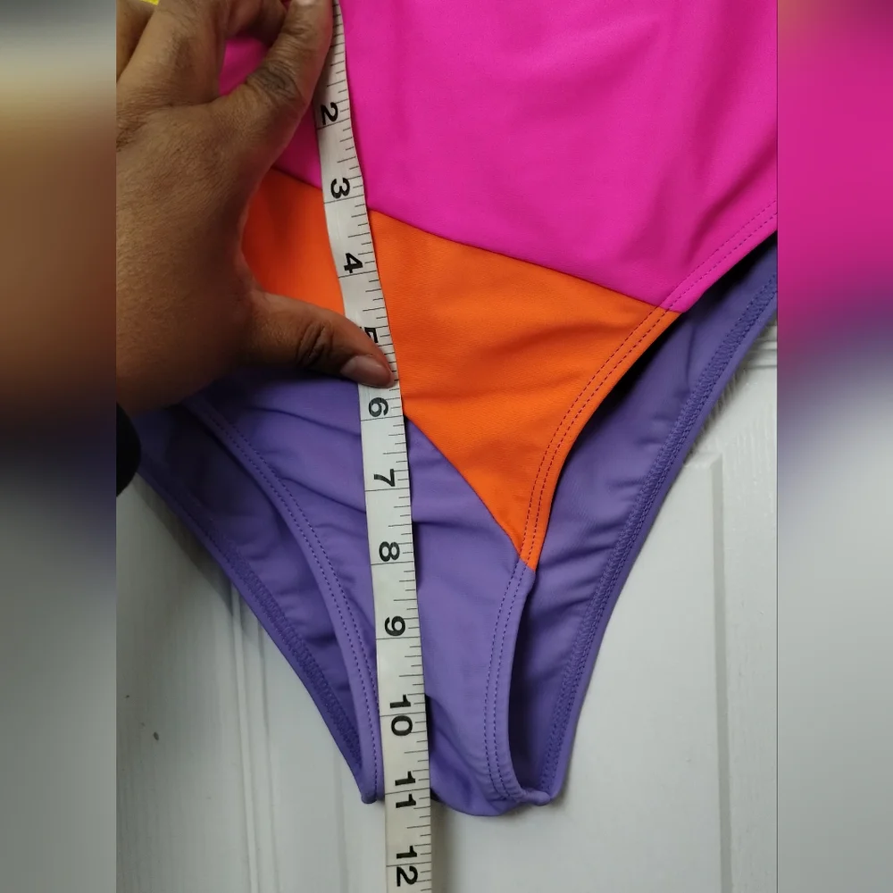 Vibrant Color Block Bikini Bottom